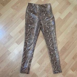 Zara Snakeskin Leggings